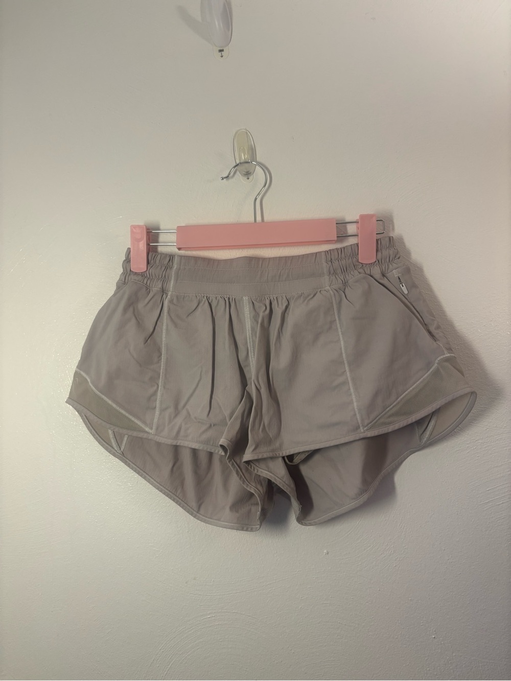 lululemon athletica Light Gray Athletic Running Shorts
